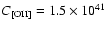 $C_{[{\rm OII}]}= 1.5 \times 10^{41}$