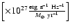 $\left[{\times10^{27}\frac{{\rm erg ~ s^{-1}~ Hz^{-1}}}{M_\odot ~ {\rm yr}^{-1}}}\right]$