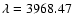 $\lambda = 3968.47$