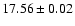 $17.56\pm0.02$