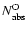 $N_{\rm abs}^{\rm O}$
