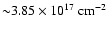 ${\sim}3.85\times10^{17}~ {\rm cm}^{-2}$