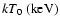 $kT_0\ {\rm (keV)}$