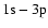$\rm 1s-3p$