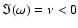 $\Im (\omega) = \nu < 0$
