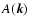 $A({\vec k})$