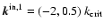 ${\vec k}^{\rm in,1} =
(-2, 0.5)~k_{\rm crit}$