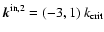${\vec k}^{\rm in,2} = (-3, 1)~k_{\rm crit}$