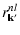 $\displaystyle r_{\rm {\bf k'}}^{nl}$