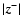 $\vert\vec{z}^-\vert$