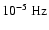 $10^{-5}~{\rm Hz}$