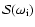 ${\cal S}(\omega_{\rm i})$
