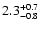 $\rm 2.3_{-0.8}^{+0.7}$