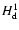 $H_{\rm d}^{1}$