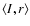 $\left\langle I,r\right\rangle$
