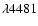 $\lambda
4481$