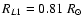 $R_{L1}= 0.81\;R_\odot$