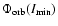 $\Phi_{\rm orb}(I_{\min})$