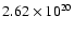 $2.62\times 10^{20}$