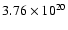 $3.76\times 10^{20}$