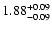 $\rm 1.88^{+0.09}_{-0.09}$