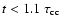 $t<1.1~\tau_{\rm cc}$