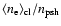 $\langle n_{\rm e} \rangle_{\rm cl}/n_{\rm psh}$