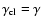 $\gamma_{\rm cl} = \gamma$