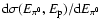 ${{\rm d}\sigma(E_{\pi^0}, E_{\rm p}) / {\rm d}E_{\pi^0}}$