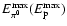 $E_{\pi^0}^{\rm max} (E_{\rm p}^{\rm max})$