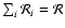$\sum_i {\cal R}_i={\cal
R}$