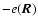 $-e({\vec R})$