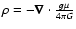 $\rho=- {\vec \nabla}
\cdot {{\vec g}\mu \over 4 \pi G}$