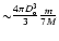 ${\sim}{4 \pi D_{\rm o}^3 \over 3} {m \over 7 M}$