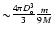 ${\sim}{4 \pi D_{\rm o}^3 \over 3} {m \over 9 M}$