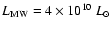 $L_{\rm MW}=4\times 10^{10}~L_\odot$