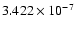 $3.422\times 10^{-7}$