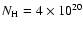 $N_{\rm H}=4\times 10^{20}$