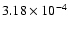 $3.18\times 10^{-4}$
