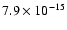 $7.9\times 10^{-15}$