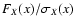 $F_X(x)/\sigma_X(x)$