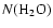 $N({\rm H_2O})$