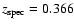 $z_{\rm spec}=0.366$