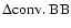 $\Delta {\rm conv.~BB}$