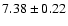 $7.38\pm0.22$