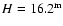 $H = 16.2^{\rm m}$
