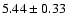 $5.44\pm0.33$