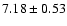 $7.18\pm0.53$