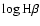 $\log\rm H\beta$
