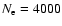 $N_{{\rm e}}=4000$